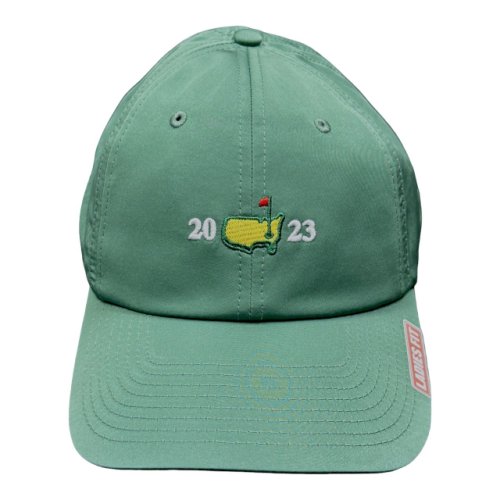 2023 Masters Ladies Sage Emerald Performance Split Date Logo Hat