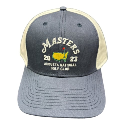 2023 Masters Navy Split Date Trucker Hat 