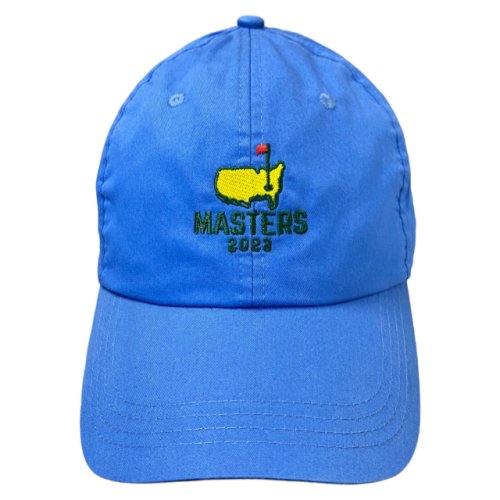 2023 Masters Royal Blue Stacked Logo Caddy Hat 