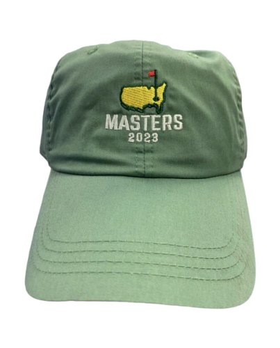 2023 Masters Seabreeze Green Stacked Logo Caddy Hat 