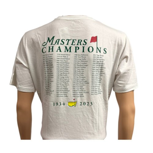 2023 Masters White Champions T-Shirt 