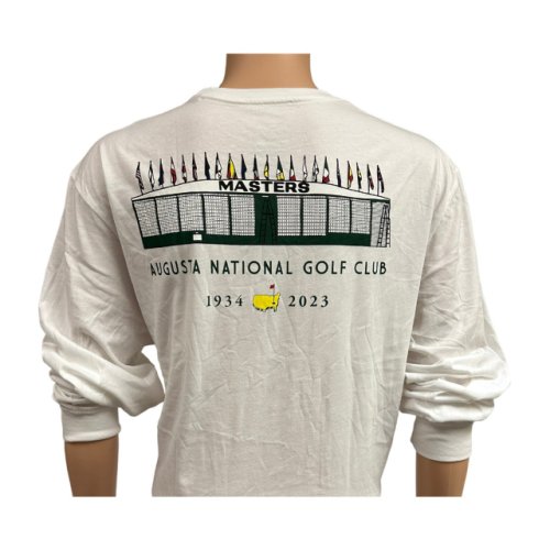 2023 Masters White Leaderboard Long Sleeve T-Shirt 