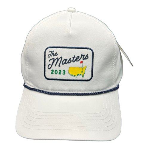 2023 Masters White Performance Tech Retro Patch Rope Hat 