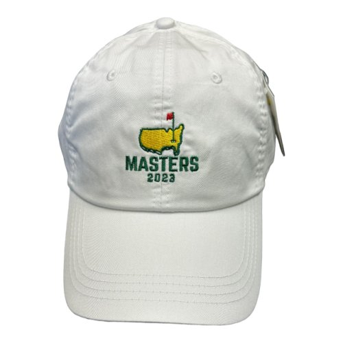 2023 Masters White Stacked Logo Caddy Hat 