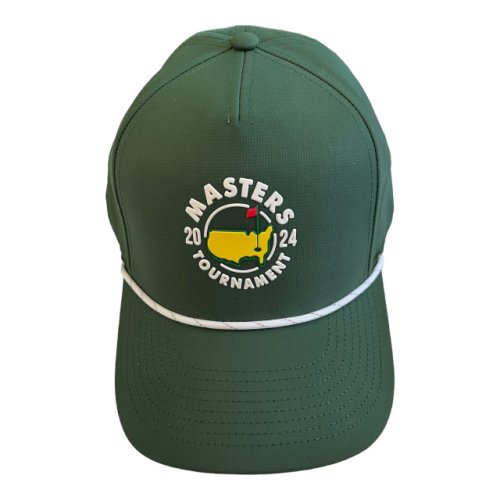 2024 Masters Dark Green Performance Tech Applique Rope Hat 