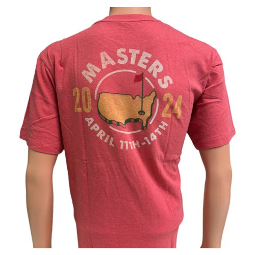 2024 Masters Heathered Red Logo T-Shirt 