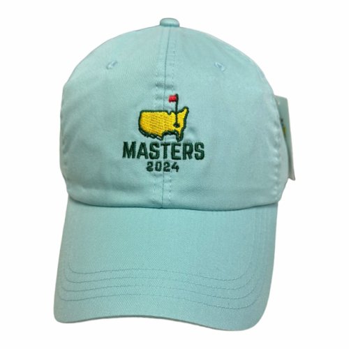 2024 Masters Light Blue Mist Stacked Logo Hat 