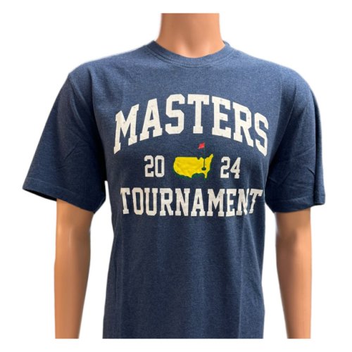 2024 Masters Navy Blue Heather Classic Varsity T-Shirt 