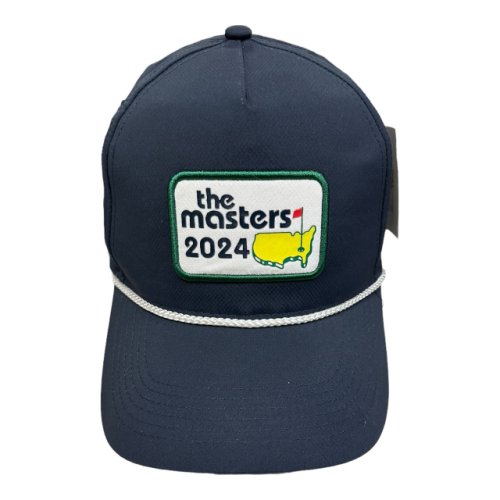 2024 Masters Navy Blue Performance Tech Retro Patch Rope Hat 
