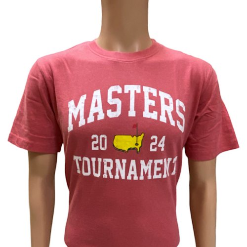 2024 Masters Red Heather Classic Varsity T-Shirt