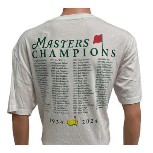 2024 Masters White Champions T-Shirt 