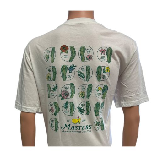 2024 Masters White Course Grid T-Shirt 