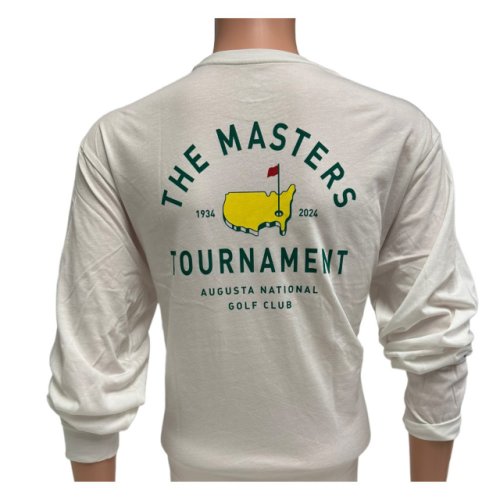 2024 Masters White Dated Long Sleeve T-Shirt 