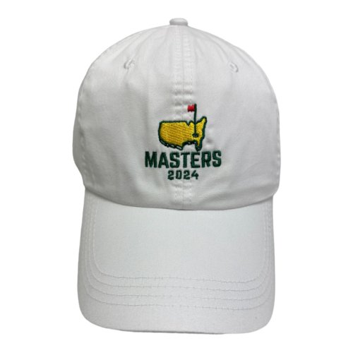 2024 Masters White Stacked Logo Hat 