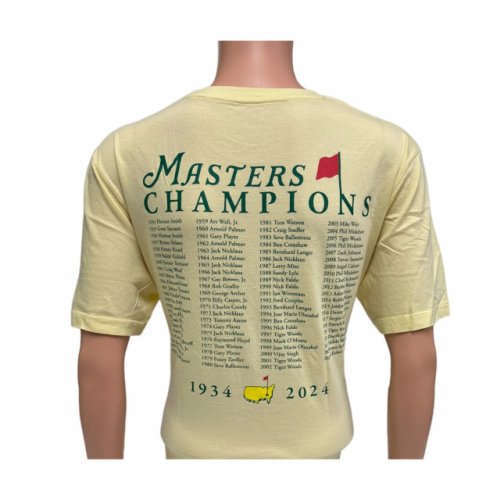 2024 Masters Yellow Champions T-Shirt 