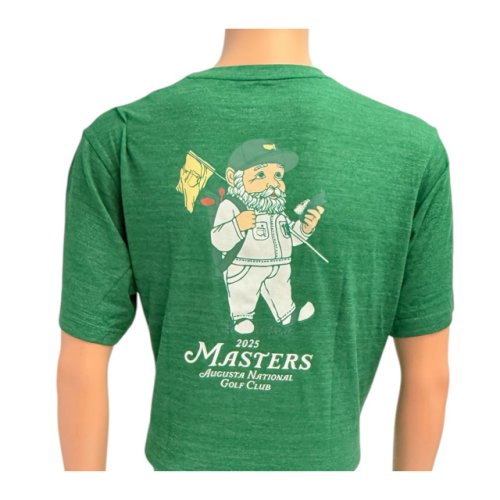 2025 Masters Green Heathered Gnome Caddy t-Shirt 