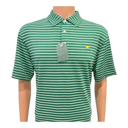 2025 Masters Tech Green Stripe Performance Polo () 