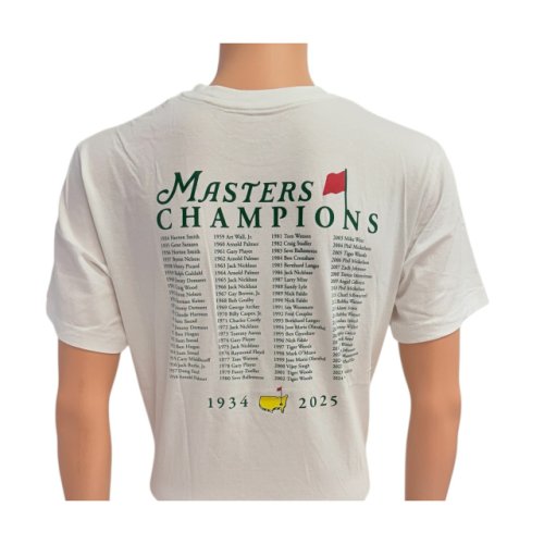 2025 Masters White Champions T-Shirt () 