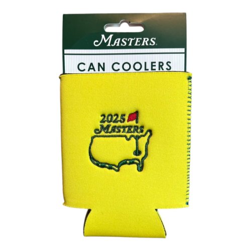 2025 Masters Yellow Can Cooler Koozies - 2 Pack () 