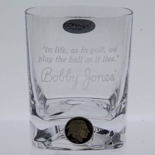 Bobby Jones Double Old Fashioned Glass- Square 