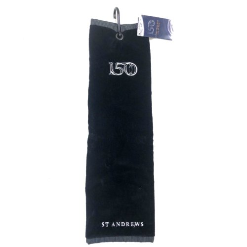 British Open 150th Championship Commemorative Embroidered Navy Tri Fold Golf Towel 