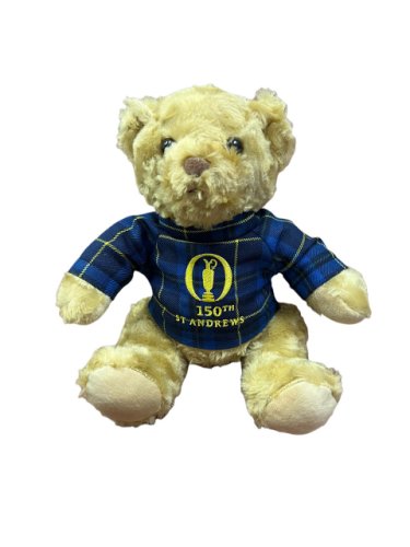 British Open 150th St. Andrews Commemorative Bear with Tartan Sweater 