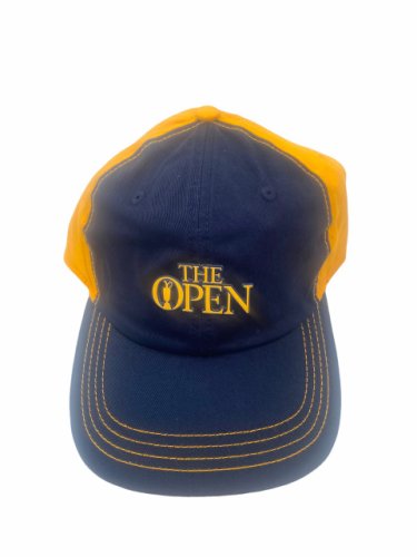 British Open Navy and Yellow Stitched Hat 