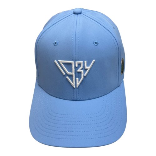 Masters 1934 Collection Light Blue Performance Tech Hat with Raised Embroidery and Berckmans Logo Applique 