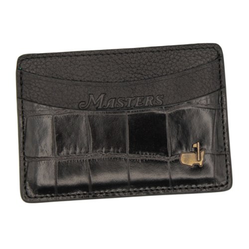 Masters Alligator Grain and Leather Card Case - Black 
