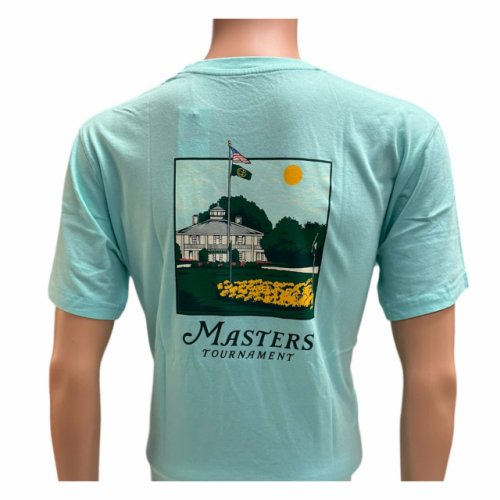 Masters Aqua Blue Clubhouse Artwork T-Shirt 