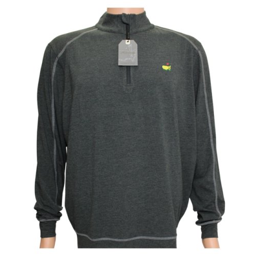 Masters Black and Grey Heather Tech 1/4 Zip Pullover 