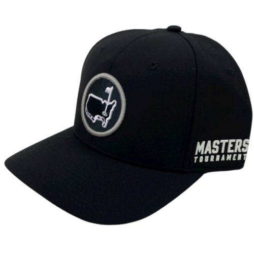 Masters Black Performance Tech Hat with Circle Logo 