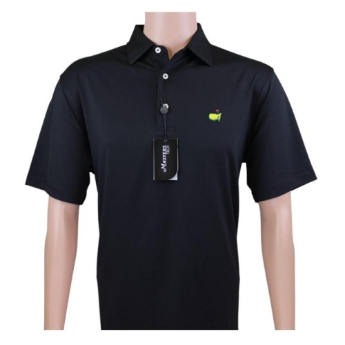 Masters Black Performance Tech Polo Golf Shirt 