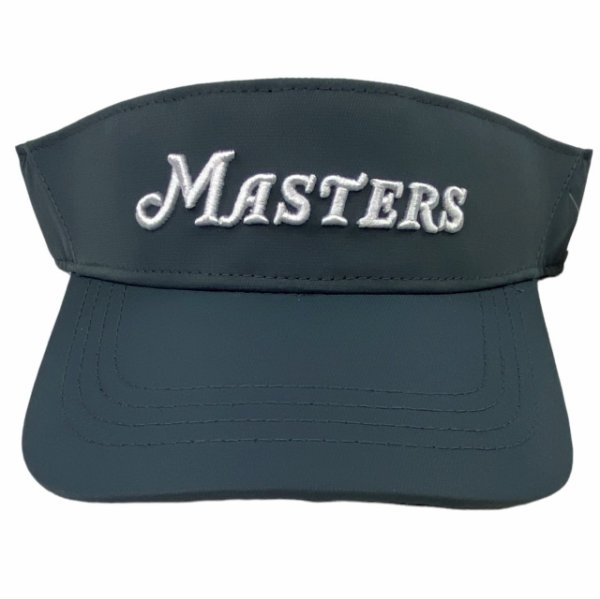 Masters Charcoal Performance Visor with Raised White Lettering 