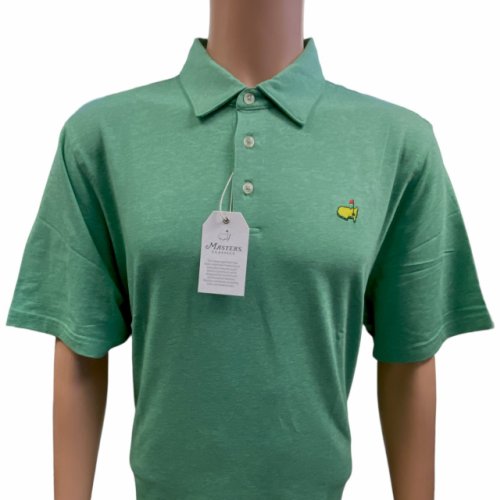 Masters Classics Collection Green Heather Pima Cotton Blend Polo 
