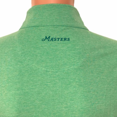 Masters Classics Light Green Heather Cotton Blend 1/4 Zip Pullover 