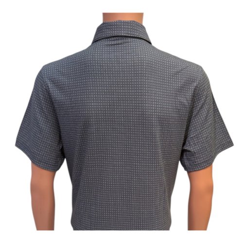 Masters Classics Navy Geometric Polo 