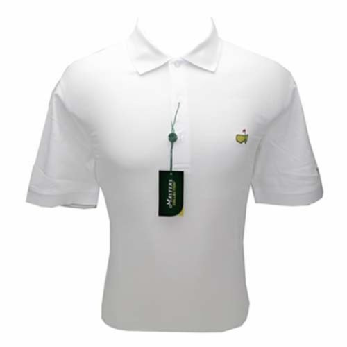 Masters Classics Pima Cotton White Polo Golf Shirt 