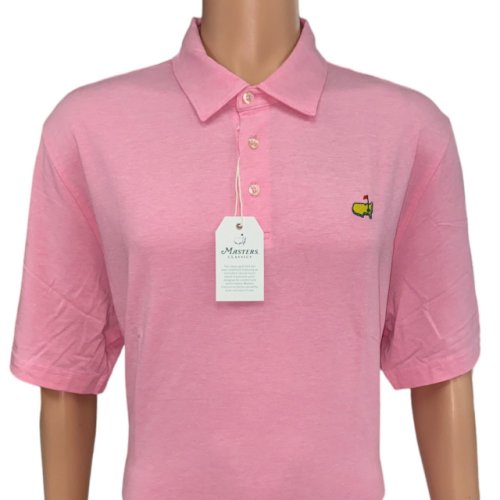Masters Classics Pink Pima Cotton Knit Blend Polo Golf Shirt