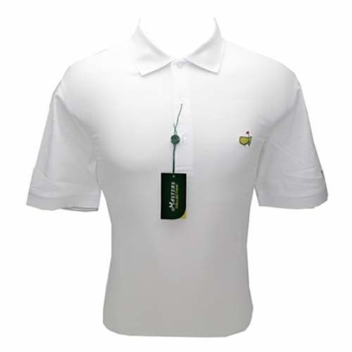 Masters Classics Premium White Pima Cotton Polo Golf Shirt 