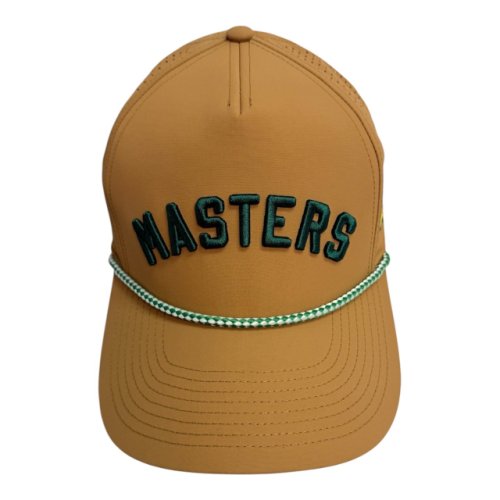 Masters Clay Rope Hat with Green Raised "Masters" 