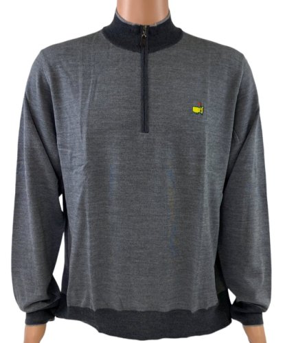 Masters Clubhouse Charcoal 1/4 Zip Sweater 
