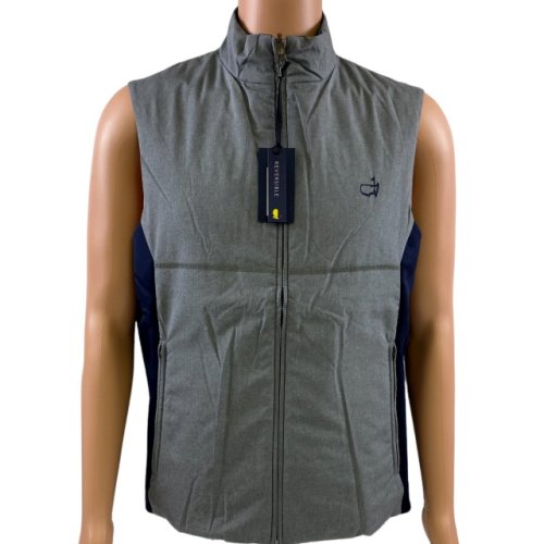 Masters Clubhouse Collection Grey and Navy Reversible Puff Vest 