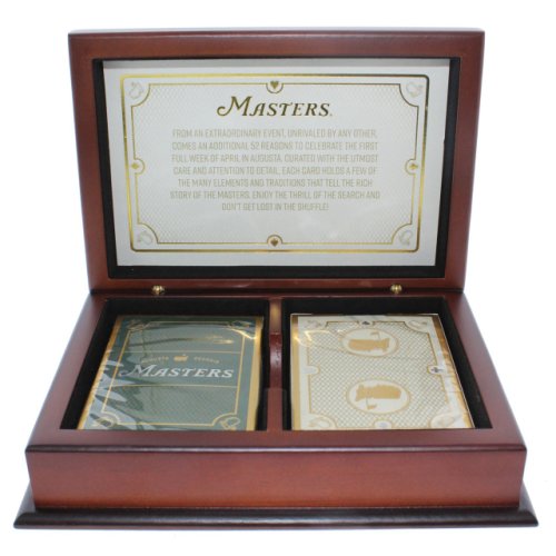 Masters Commemorative Playing Card Set with Wood Case 