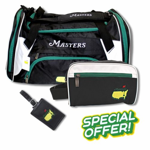 Masters Crow's Nest Travel Gift Bundle with Duffle Bag, Dopp Kit and Luggage Tag 