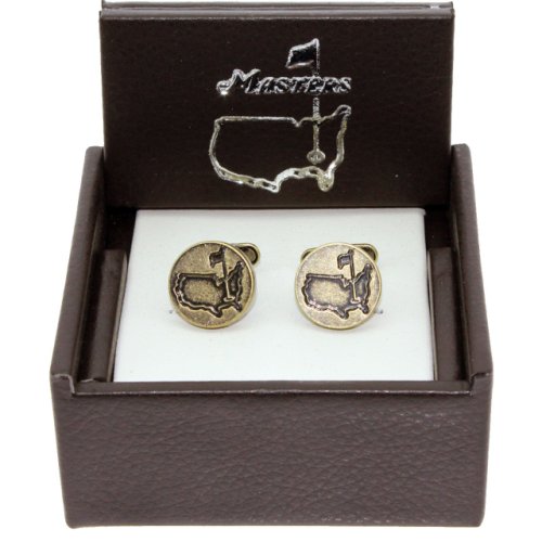 Masters Cuff Links - Antique Brass Circles 