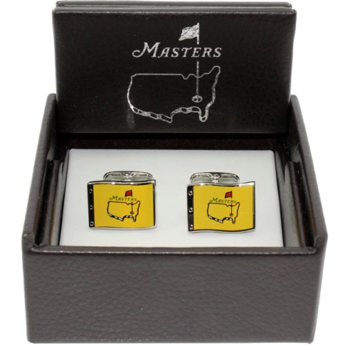 Masters Cuff Links - Yellow Pin Flag 