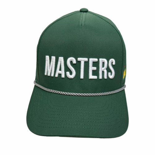 Masters Dark Green Performance Tech Rope Hat with Raised Embroidery 