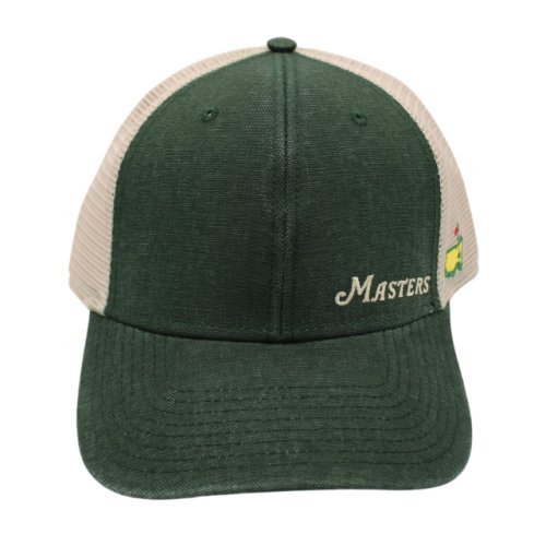Masters Faded Evergreen Cotton Canvas Structured Mesh Back Hat 