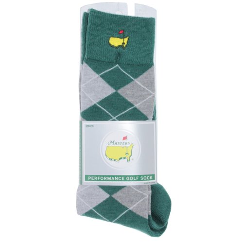 Masters FootJoy Green & Grey Argyle Performance Golf Socks